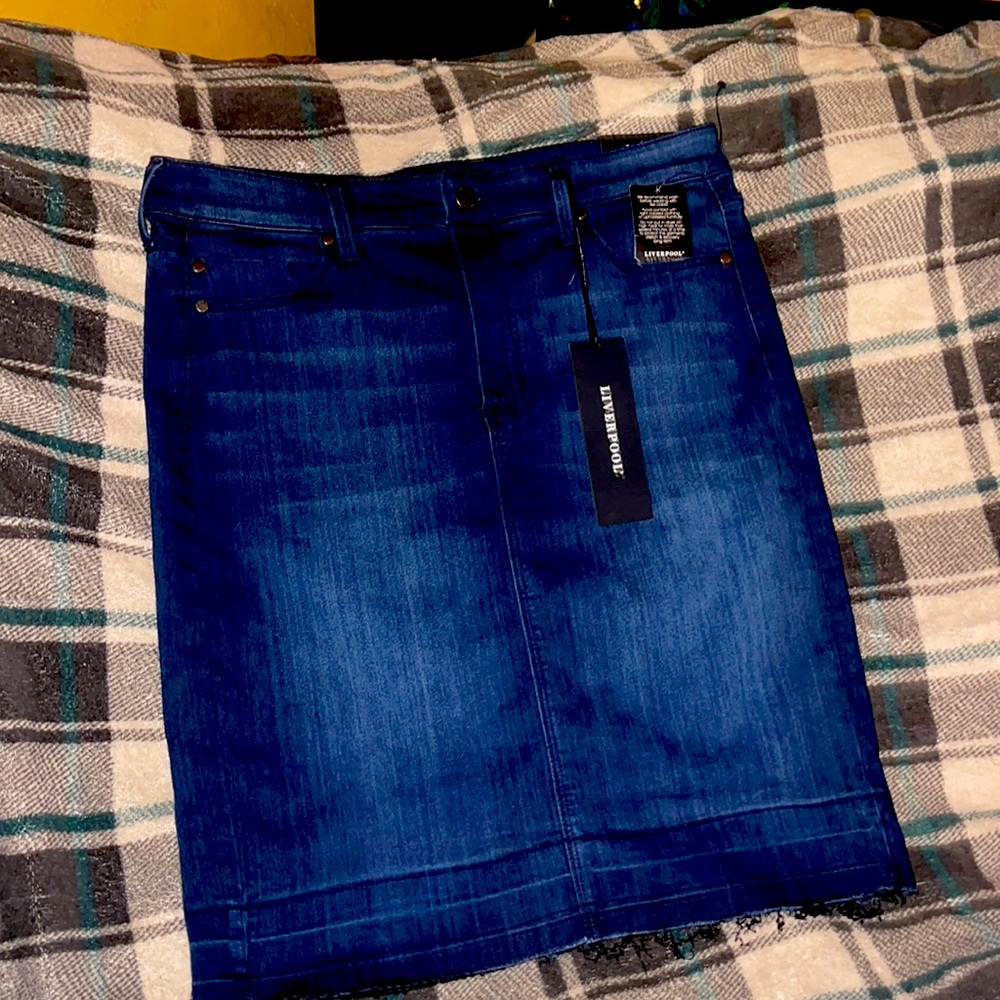 Liverpool Jean Skirt